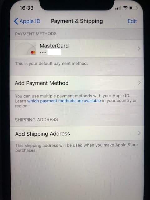 How to add credit card to itunes