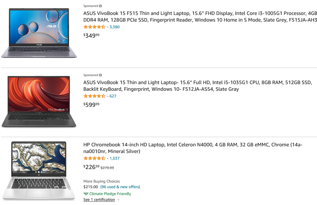 Business Laptops 2021