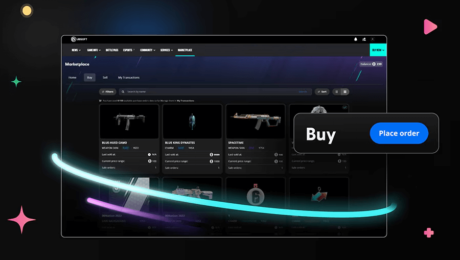 Siege marketplace