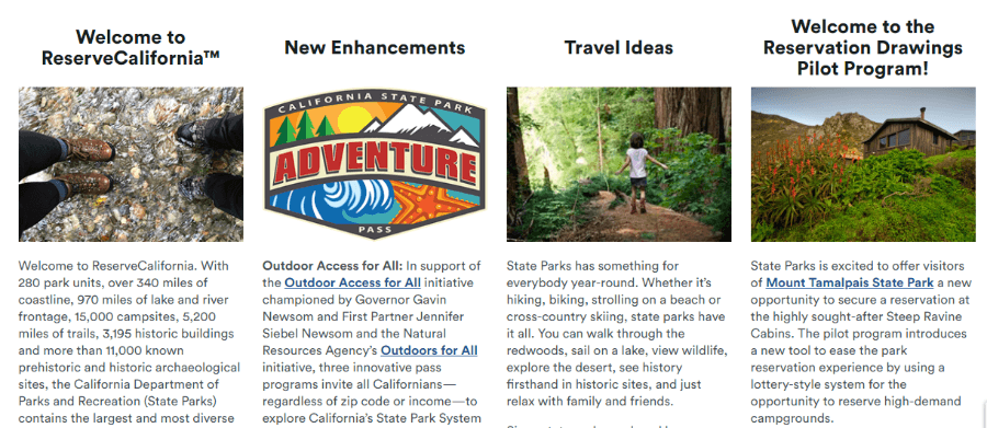 Popular parks and activities
