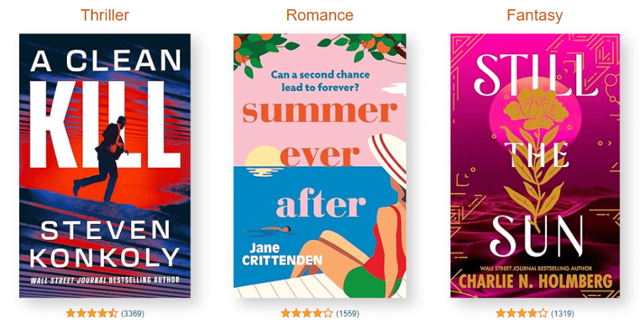 Popular titles from amazon first reads