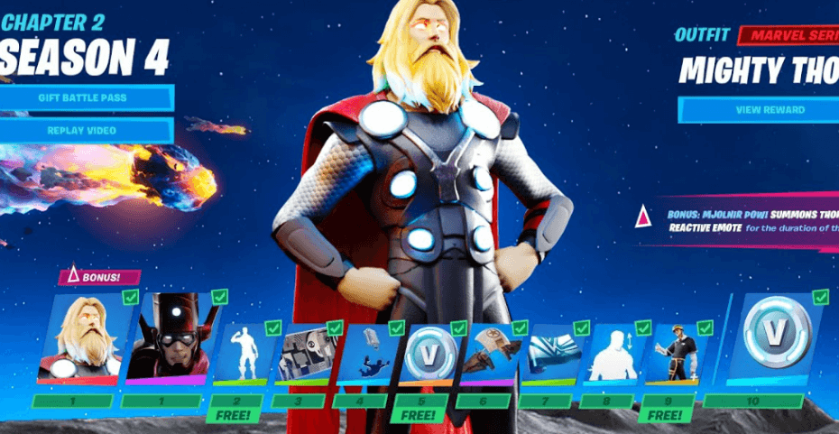 Fortnite season 4 skins