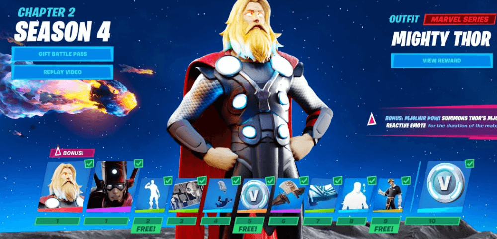Fortnite season 4 skins