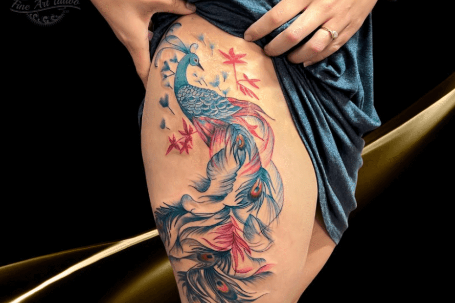 peacock tattoo