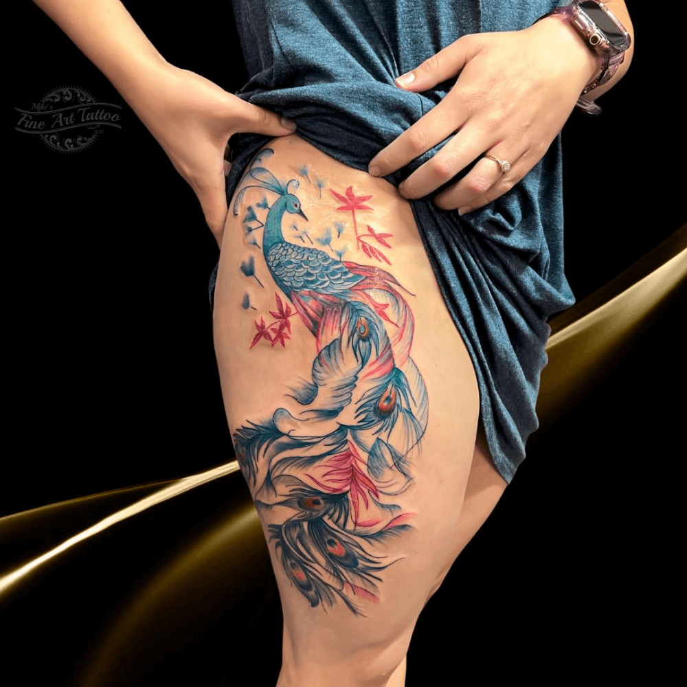 peacock tattoo