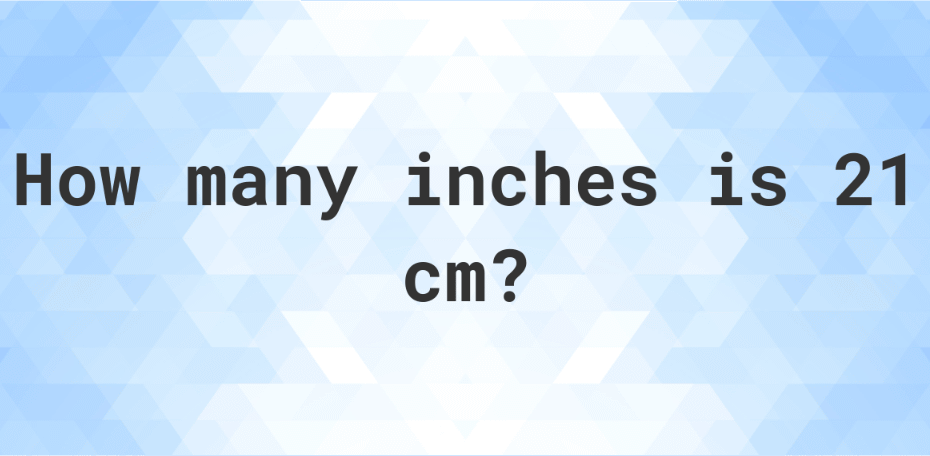 21cm in inches