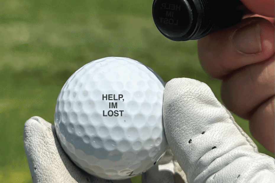 custom golf ball stamp