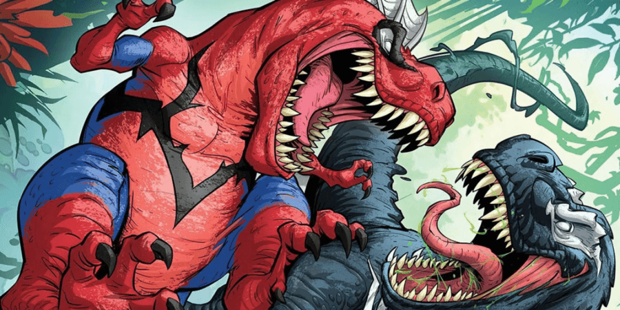 types of spiderman dinosaur content