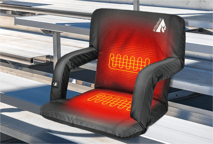 heated bleacher seat