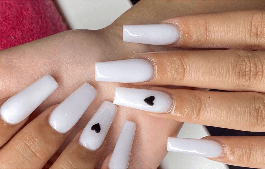 white nails