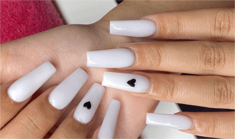 white nails