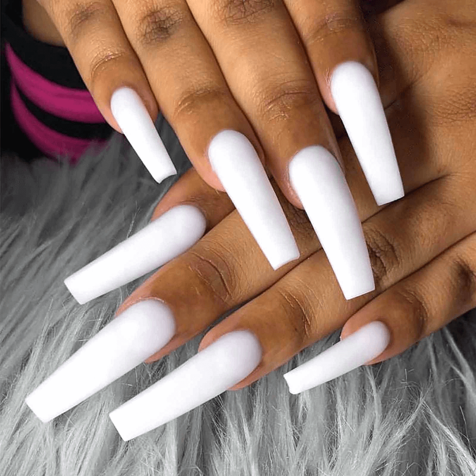 white nails