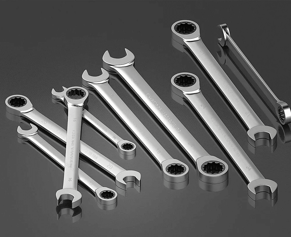 ratcheting open end wrench