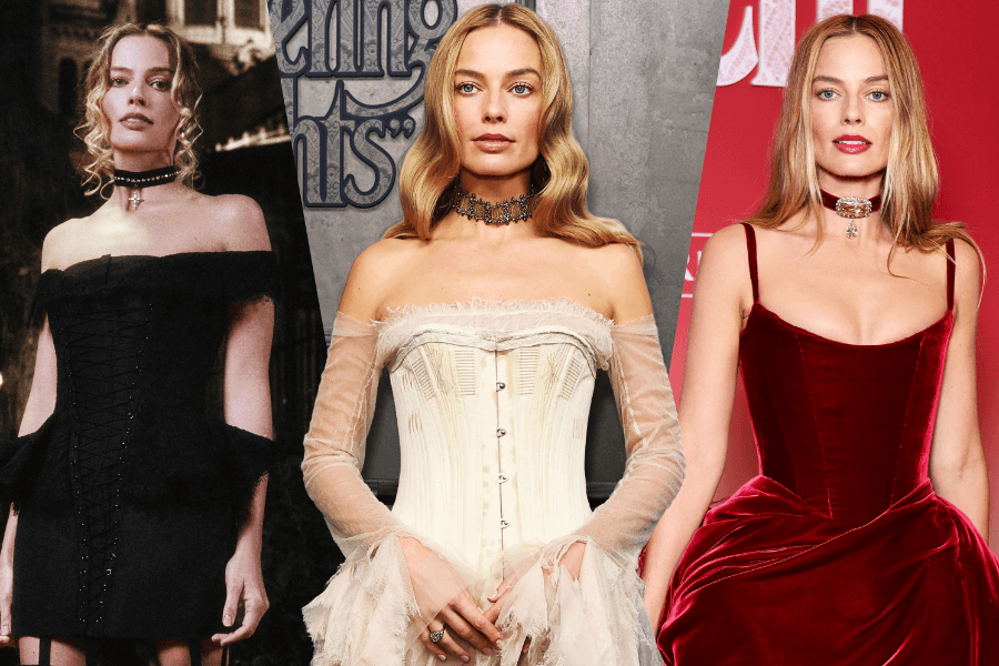 margot robbie outfits wuthering heights