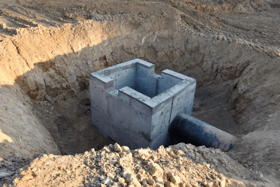 install-drainage-pit
